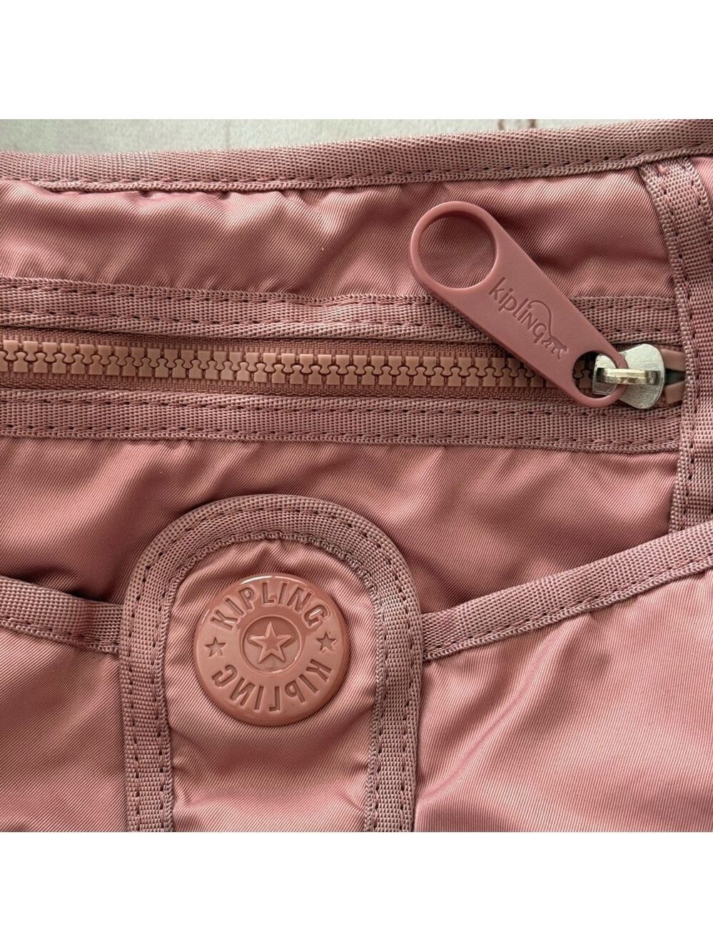 Kipling Dusty Rose Crossbody Bag Small lightweight Everyday Casual Purse Pink - Picture 4 of 16